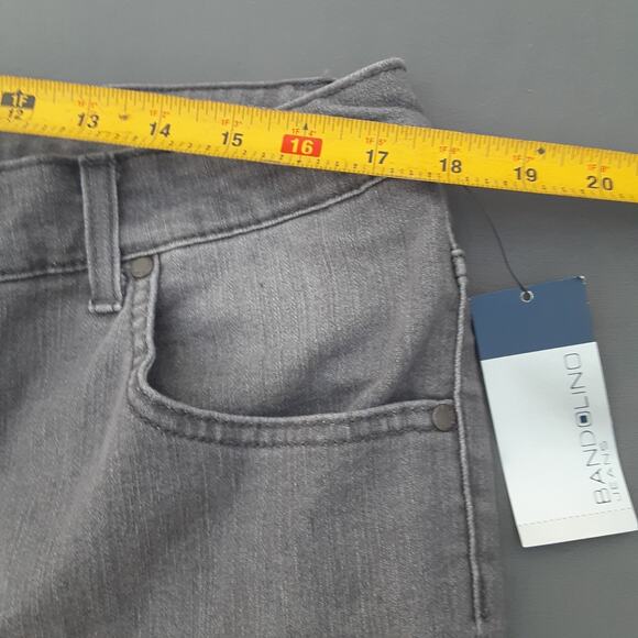 NWT Bandolino Women's Jeans Size 16 Short Medium Wash Straight Leg Stretch Gray - Picture 9 of 11